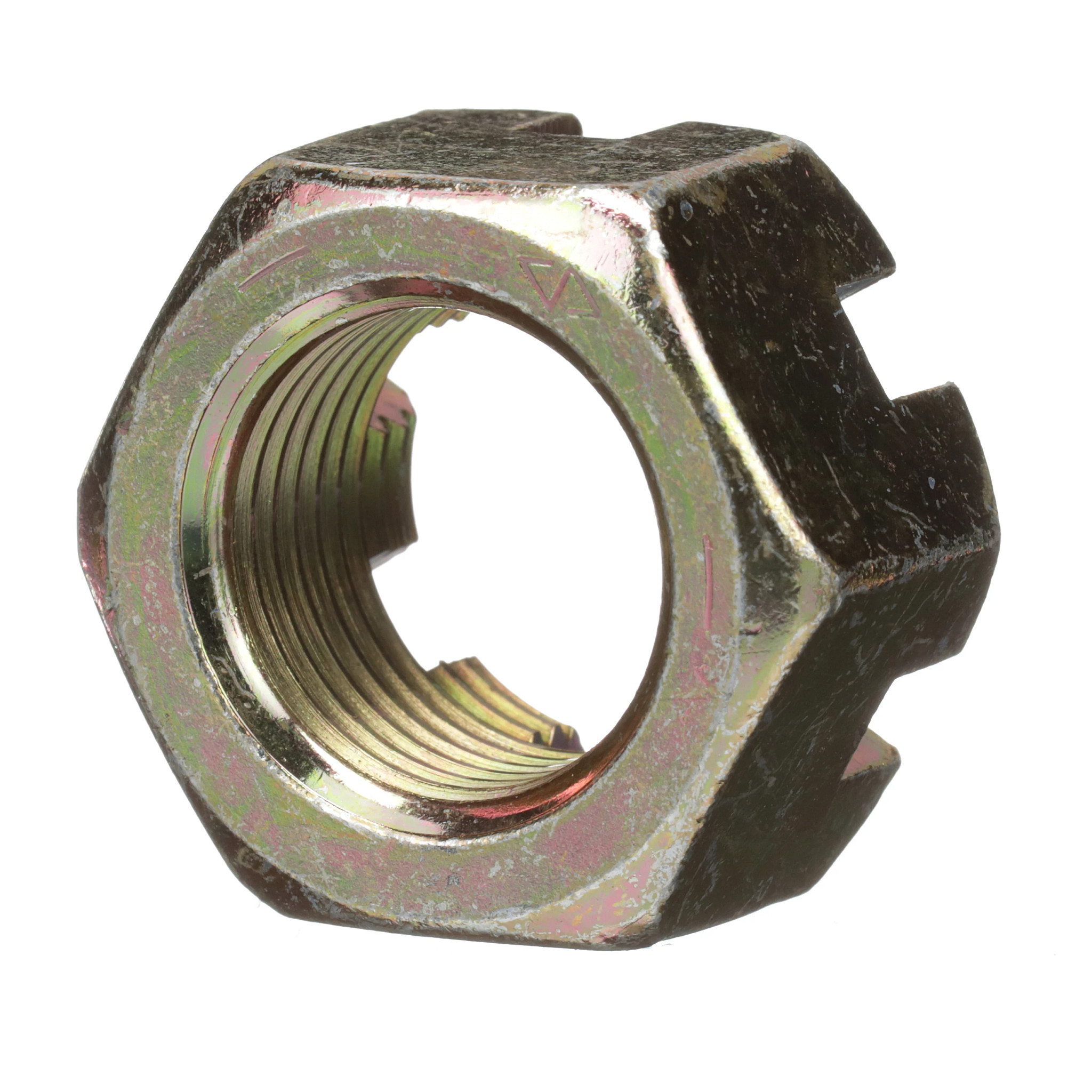 Porca sextavada com entalhes - Grau 5 - 7/8