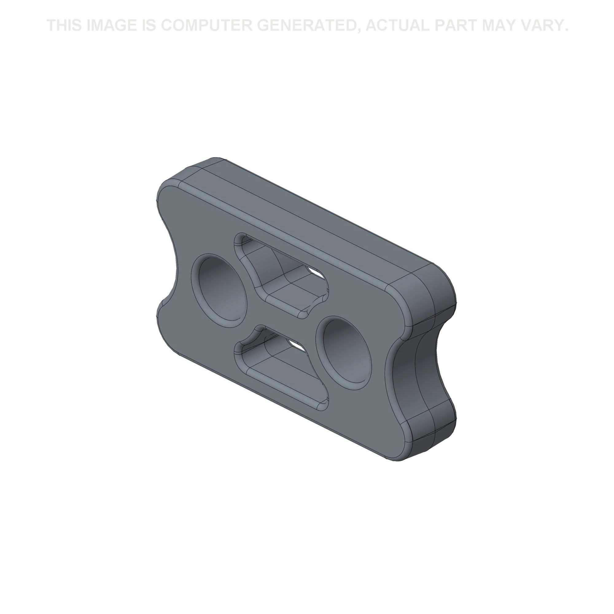 Espaçador amortecedor - 128 mm C x 25 mm A x 72 mm C | NEWHOLLANDAG | BR | PT