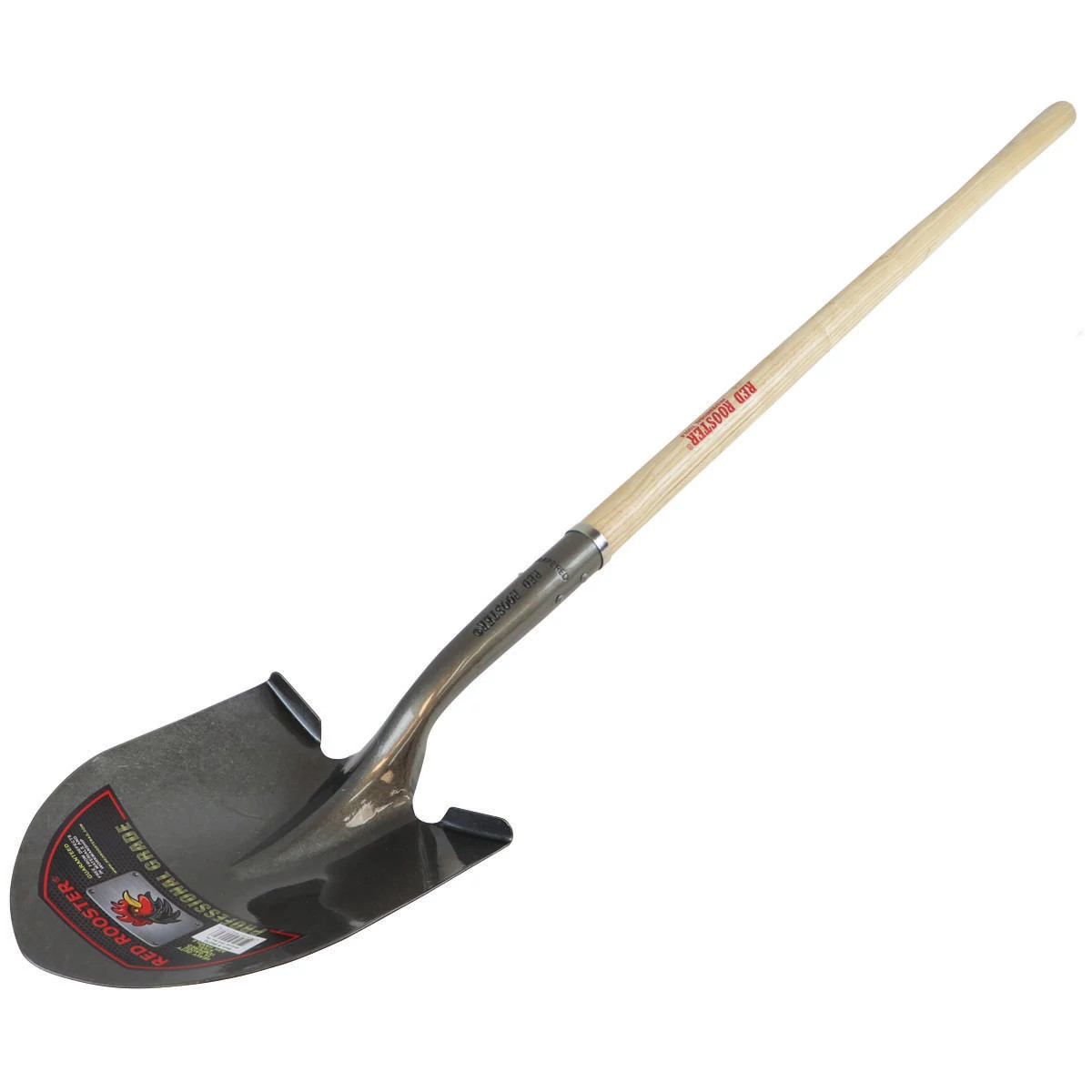 Red Rooster® Professional Shovel - Round Point - 14-Gauge - Wood Handle | CASECE | US | EN