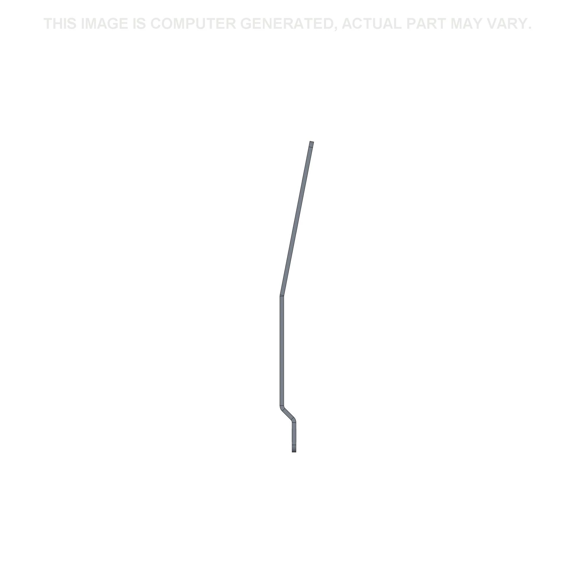 Placa de mola - lado direito - 238,9 mm L x 110,5 mm W x 26 mm H