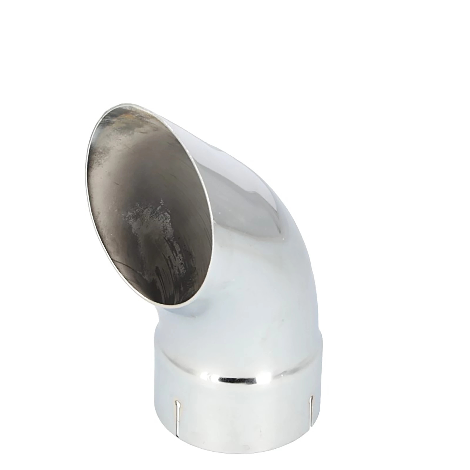 Exhaust Stack - Curved Chrome - 5