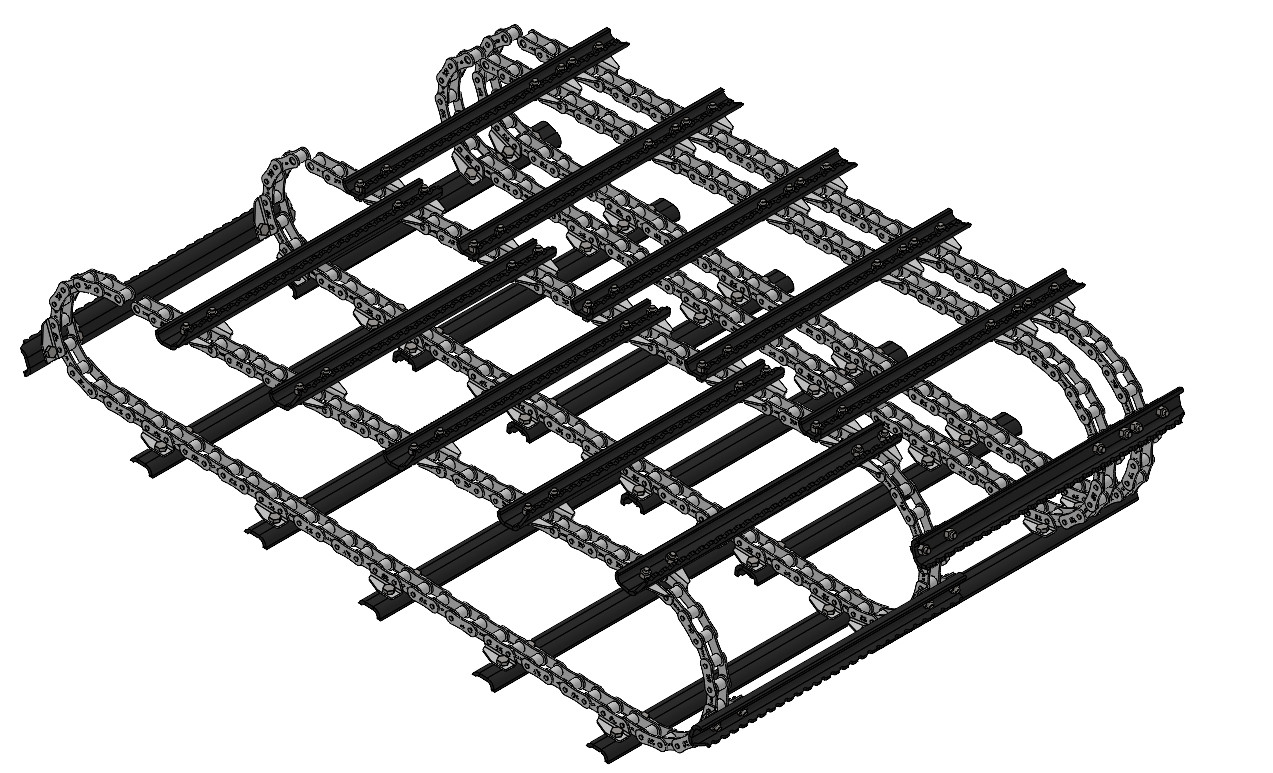 ESTEIRA ALIMENTADORA C/ 24 TRAVESSAS