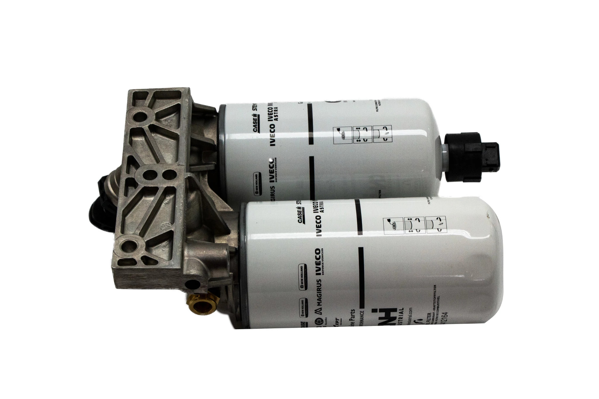 Filtro de combustível duplo - 248 mm C x 325 mm A x 168 mm L