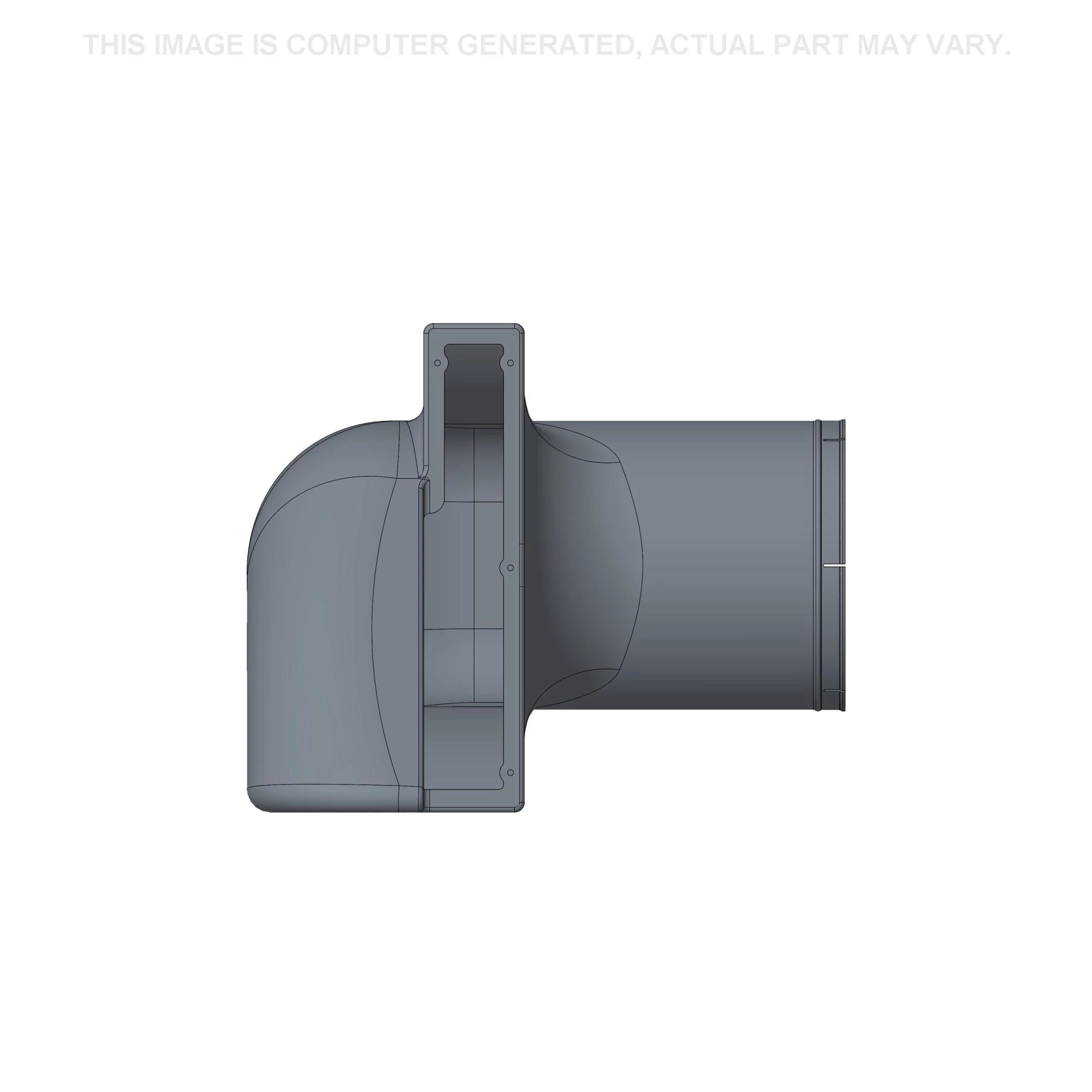 Conduta de ar - 495 mm A x 606 mm L x 287 mm DI
