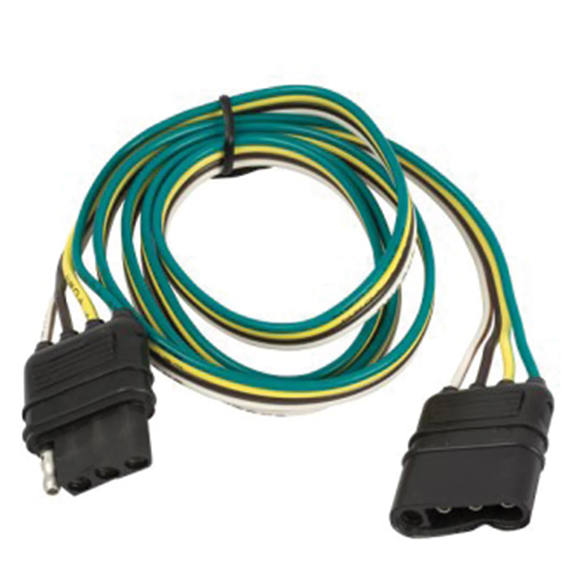 Trailer Wire Extension Loop with Integrated Ground - 4-Pole Flat - 48