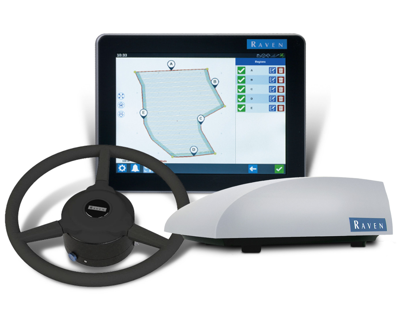 Kit Piloto Elétrico Direcsteer + Monitor CR12 + Antena RS1