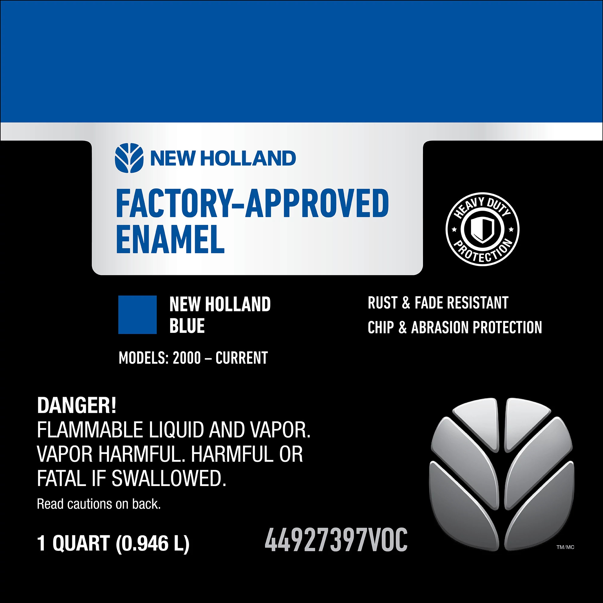 Blue Enamel Paint - Low VOC - 1 qt/946 ml Can | MILLER | US | EN