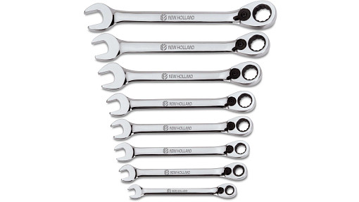 8-piece New Holland Ratcheting Combination Wrench Set - Sae | NEWHOLLANDCE | CA | EN