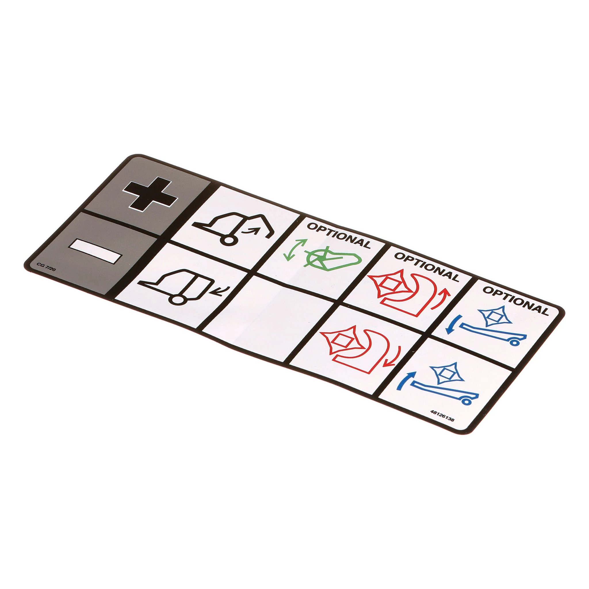 Optional Equipment Control Decal | CASEIH | CA | EN