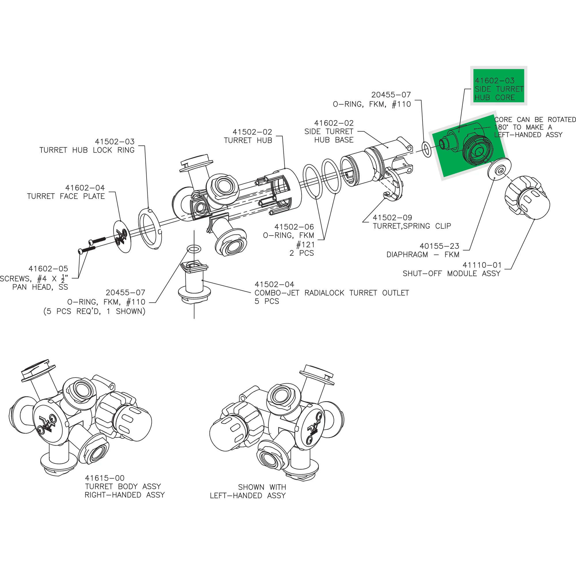 Combo-Rate® Side Take-Off Turret Core | CASEIH | CA | EN