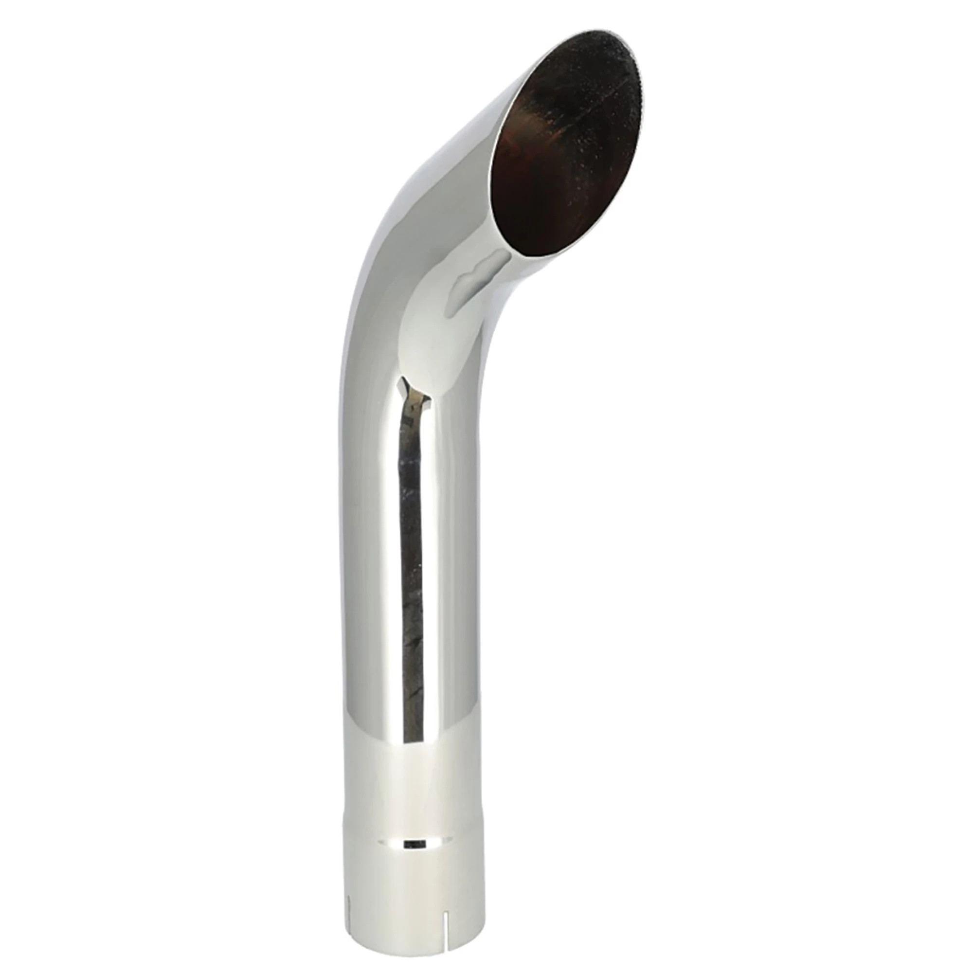 Tuyau d'échappement - Courbé - Chromé - 3 1/2 po x 24 po | CASECE | CA | FR