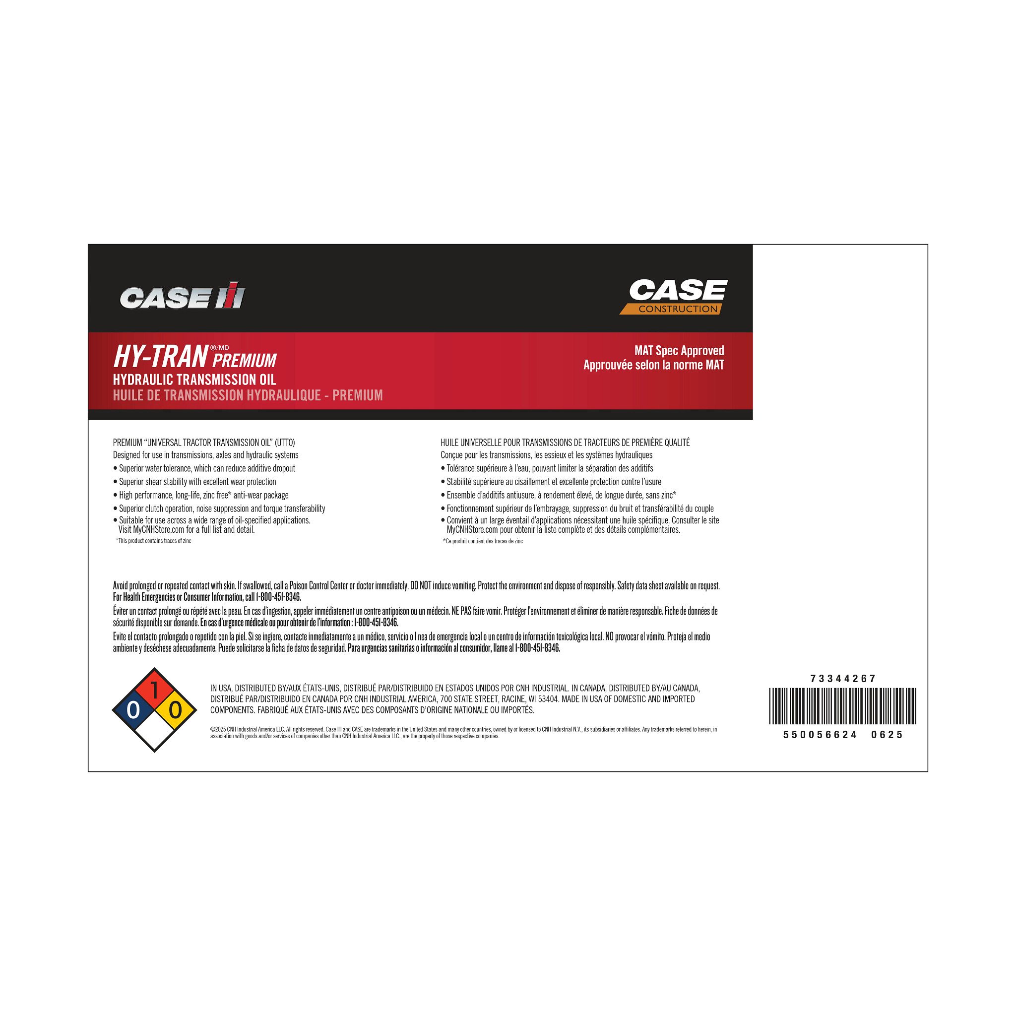 HYDRAULIC OIL | CASECE | CA | EN