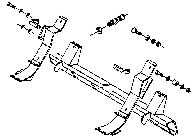 Kit adaptador da interface da plataforma de milho - Colheitadeira CX com FFA