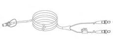 10' Cable Assembly Kit - Lemo to Battery Clips | CASEIH | US | EN