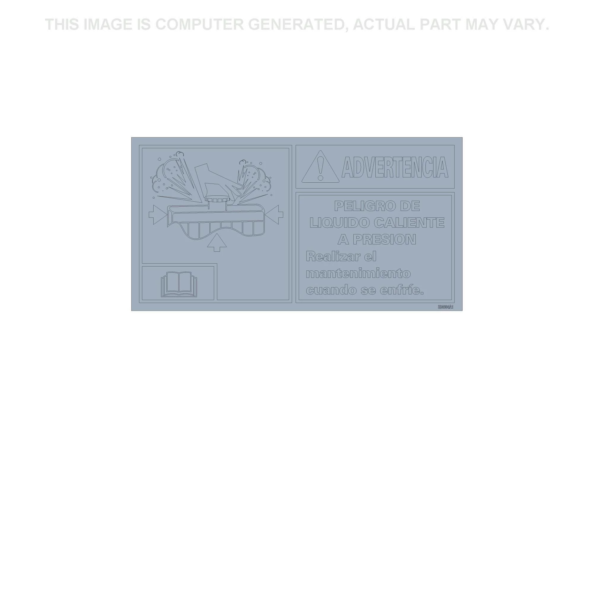 WARNING DECAL | NEWHOLLANDCE | CA | EN