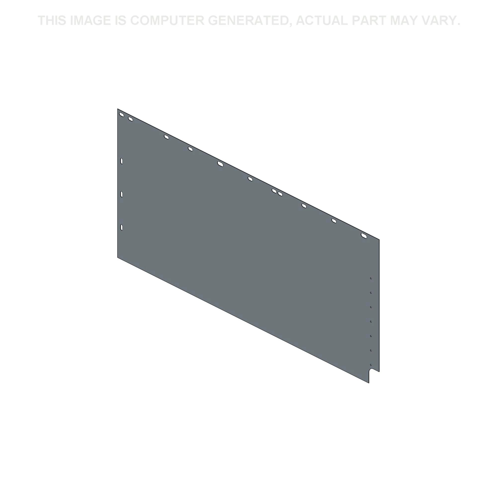 Placa da estrutura principal - 1111 mm C x 515 mm L x 1,1 mm Esp | NEWHOLLANDAG | BR | PT