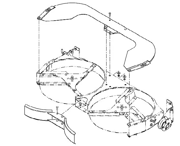 Kit de placas de proteção do espalhador de palha