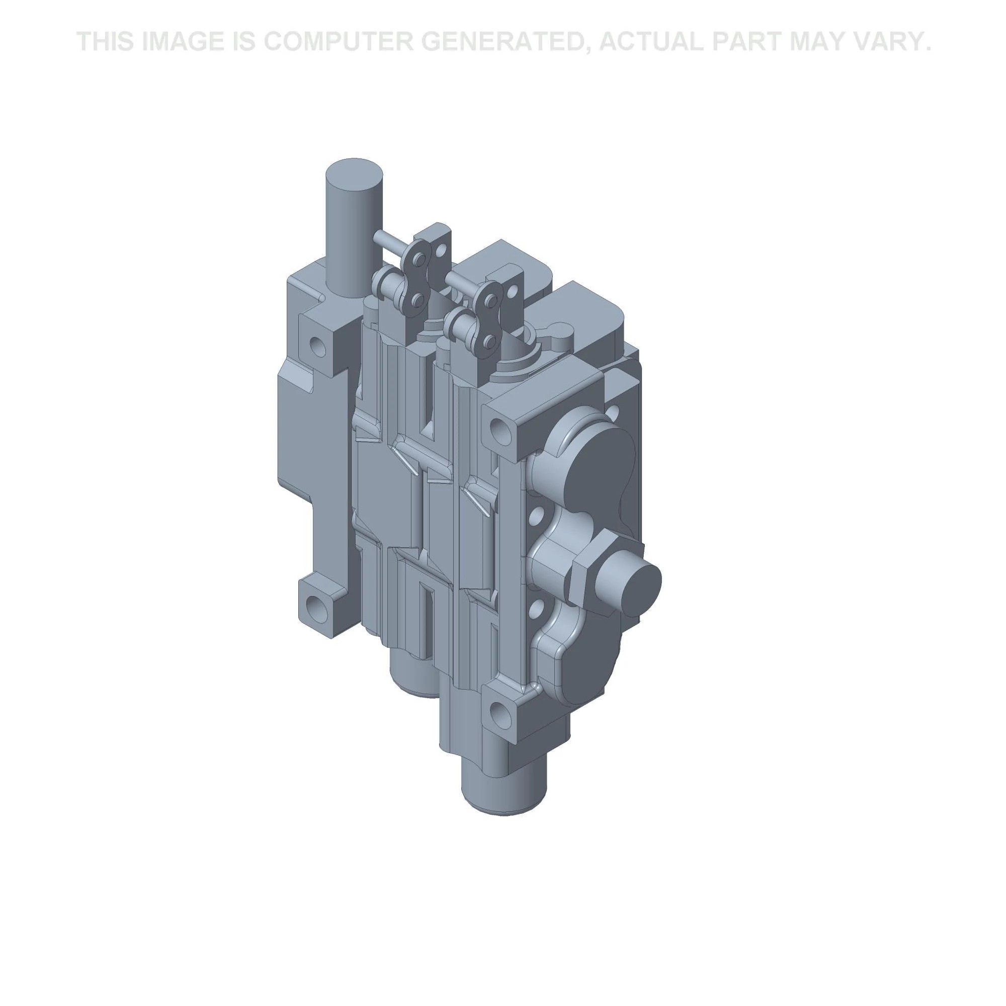 Válvula de controlo direcional de 2 carretéis - 263 mm C x 92 mm L