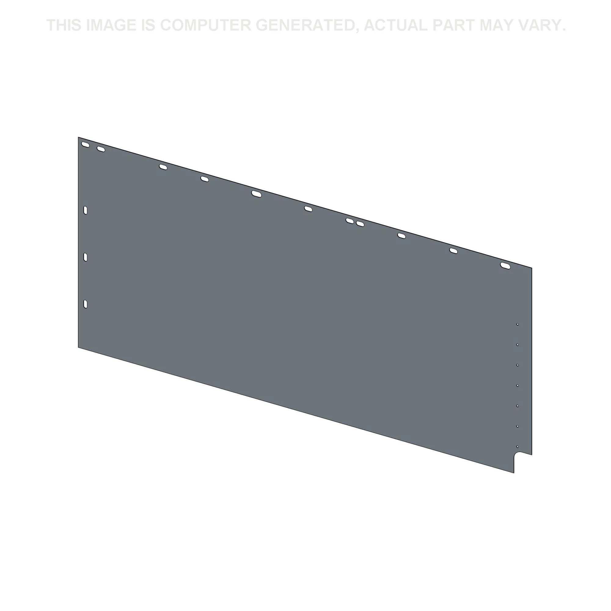 Placa da estrutura principal - 1111 mm C x 515 mm L x 1,1 mm Esp