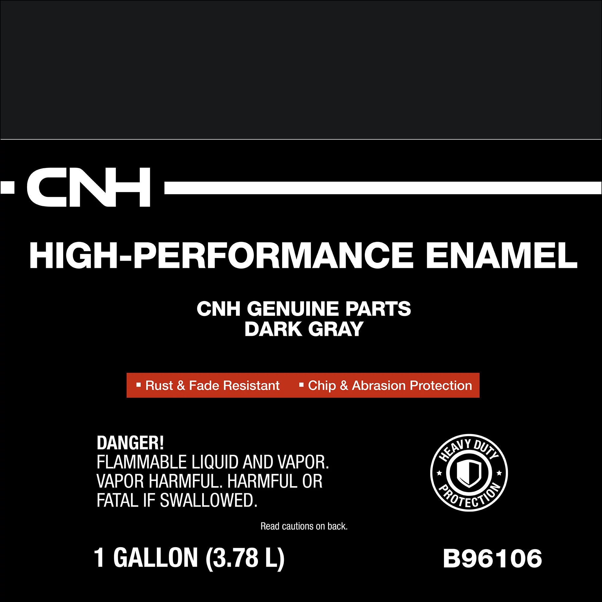 Peinture émail gris foncé CNH - Bouteille d'1 gal/3,784 L | CASECE | CA | FR