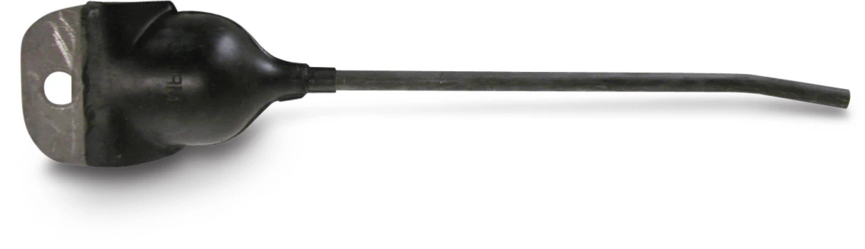 Rubber Rake Tooth - Centered Holes - 9.75