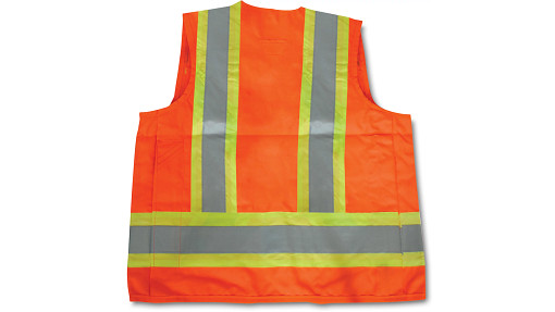 Surveyor Safety Vest - Orange - Poly - Large | CASECE | CA | EN