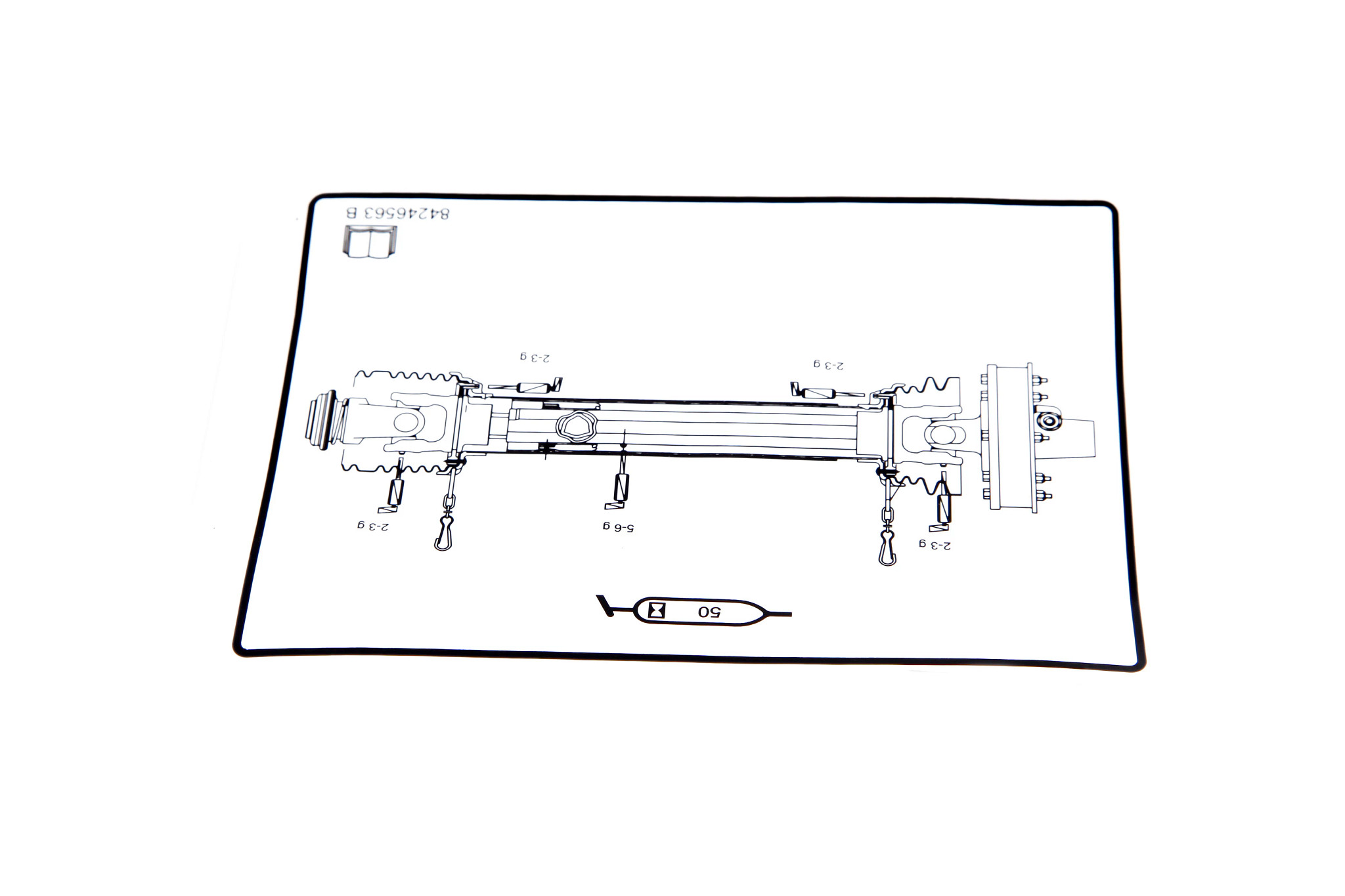 Grease Decal - 50 Hours | CASEIH | CA | EN