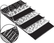 3-Ply Regular Chevron Round Baler Belt with Clipper Hooks - 6