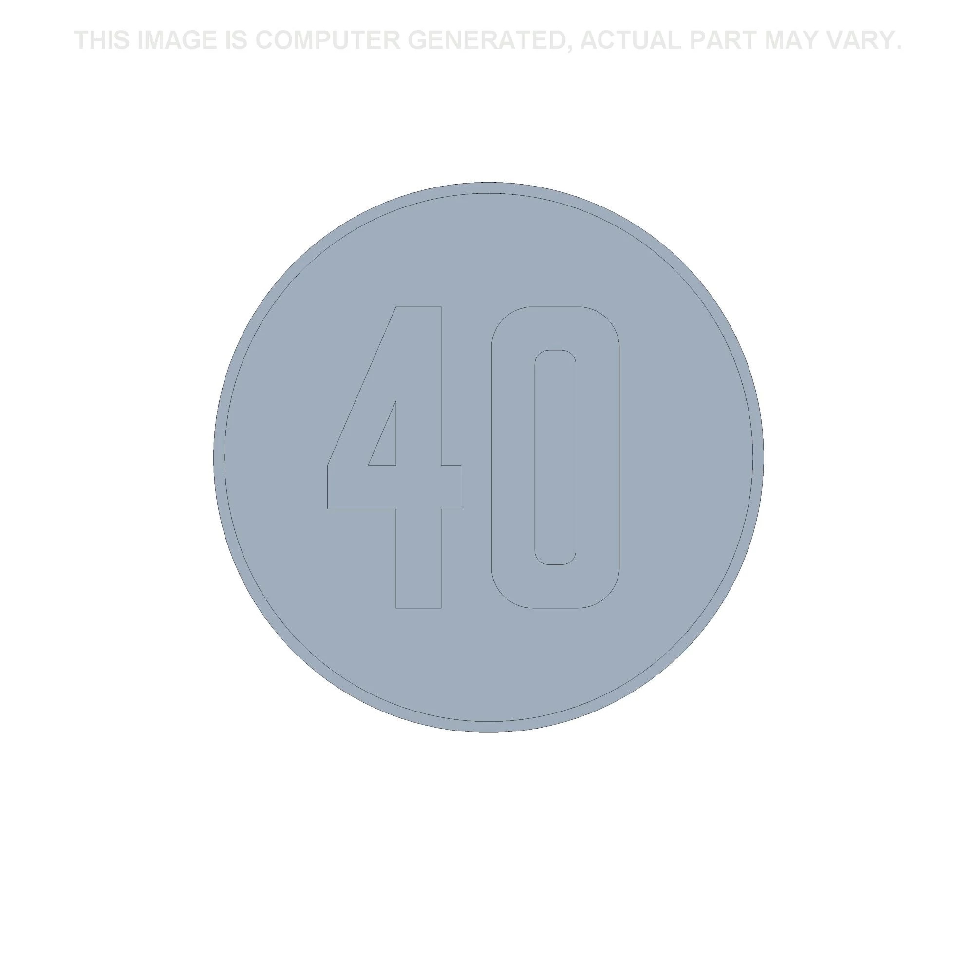 Speed Indicator Decal - 40 km/h - German