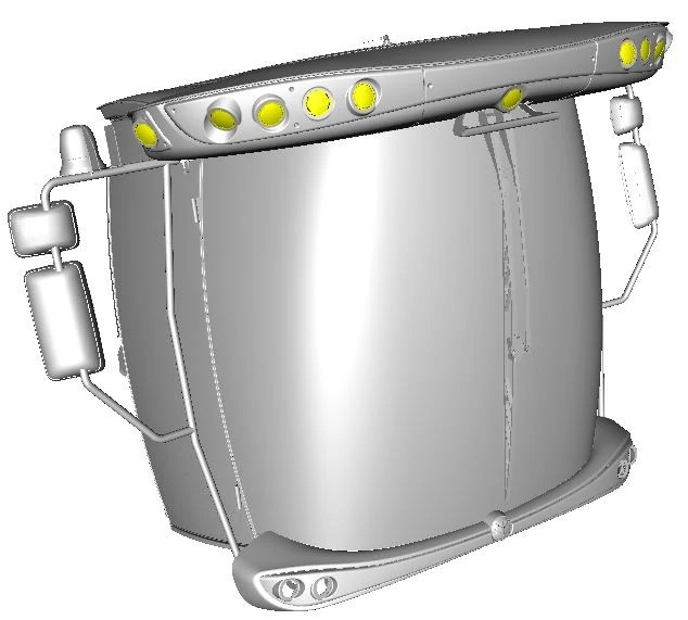 Kit de luzes LED - Luzes de halógeno do teto da cabine para LED