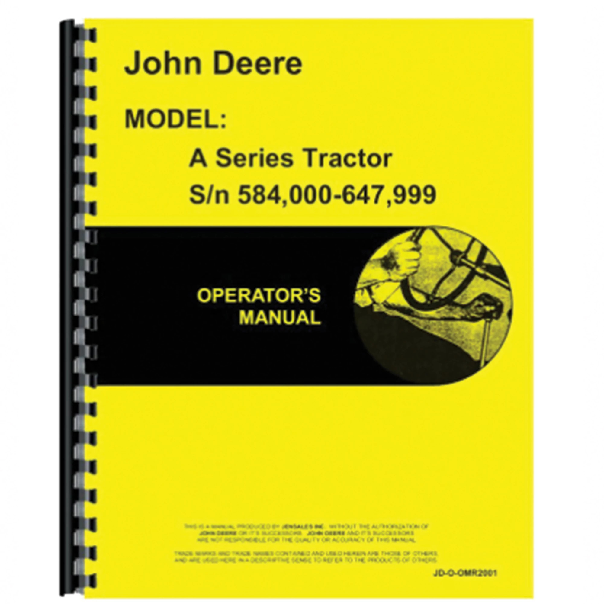 Operator's Manual for John Deere A | NEWHOLLANDCE | CA | EN