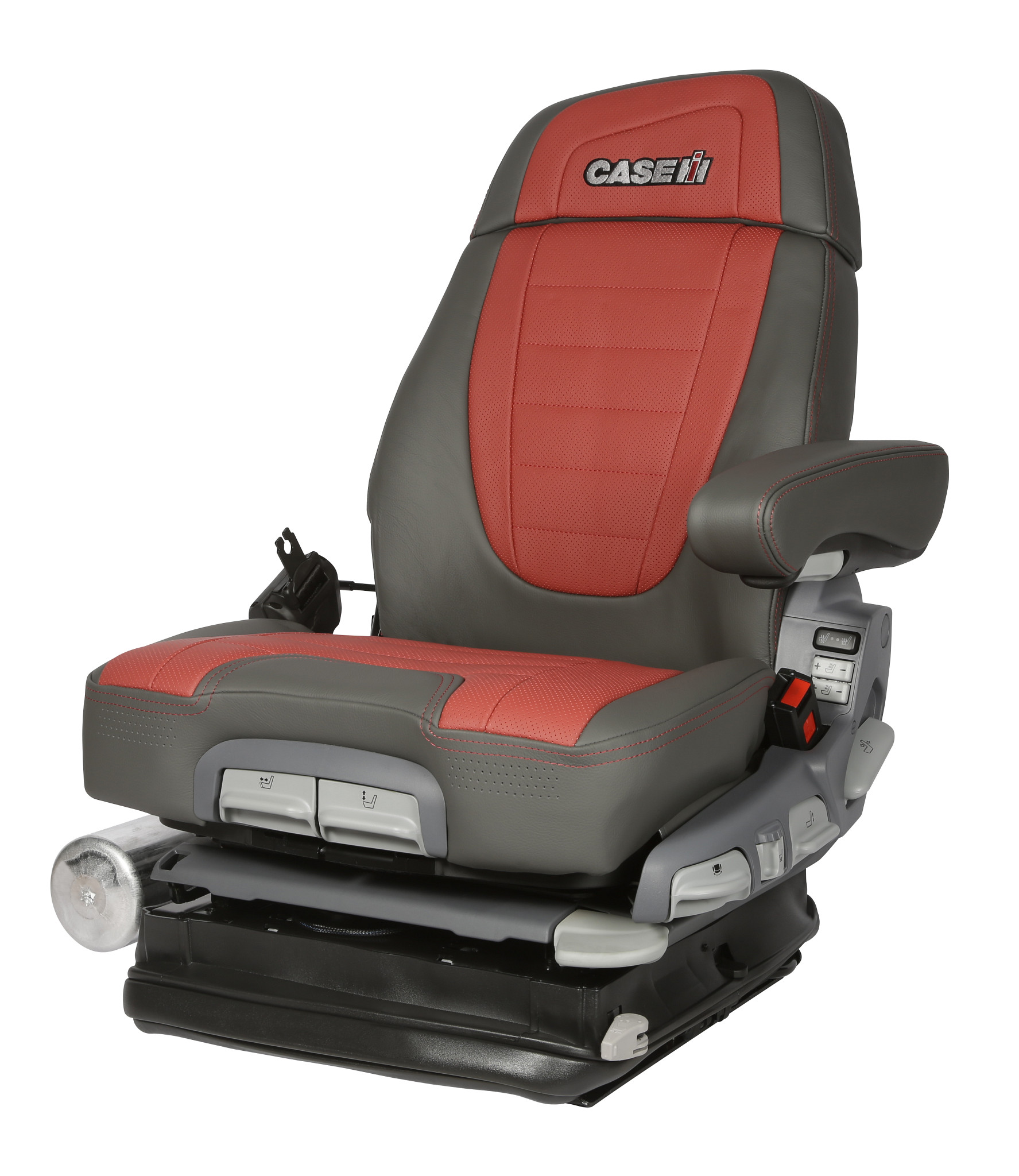 Operator Seat - Air Suspension - Operator Presence Switch - Scarlet Anthracite Leather | CASEIH | GB | EN