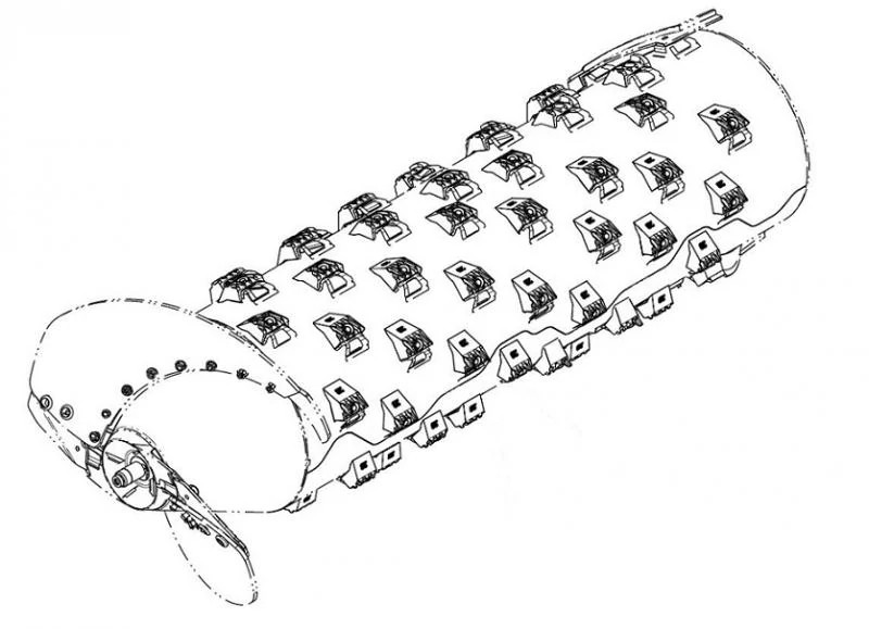Kit de barras de raspagem de 23° - 64 barras de raspagem