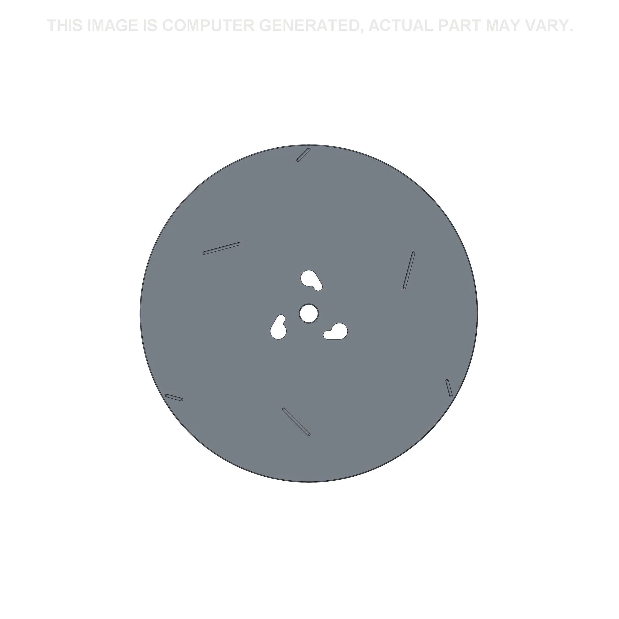 Disco de semente nu com ranhura