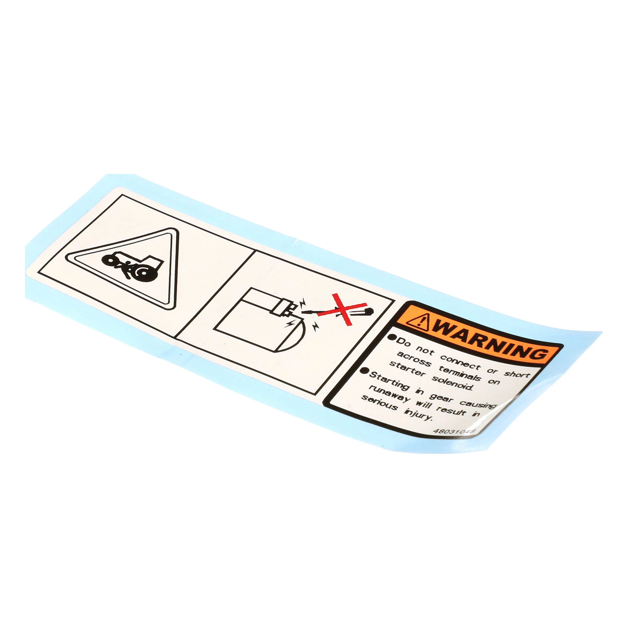 Jump Start Hazard Decal - 48031048