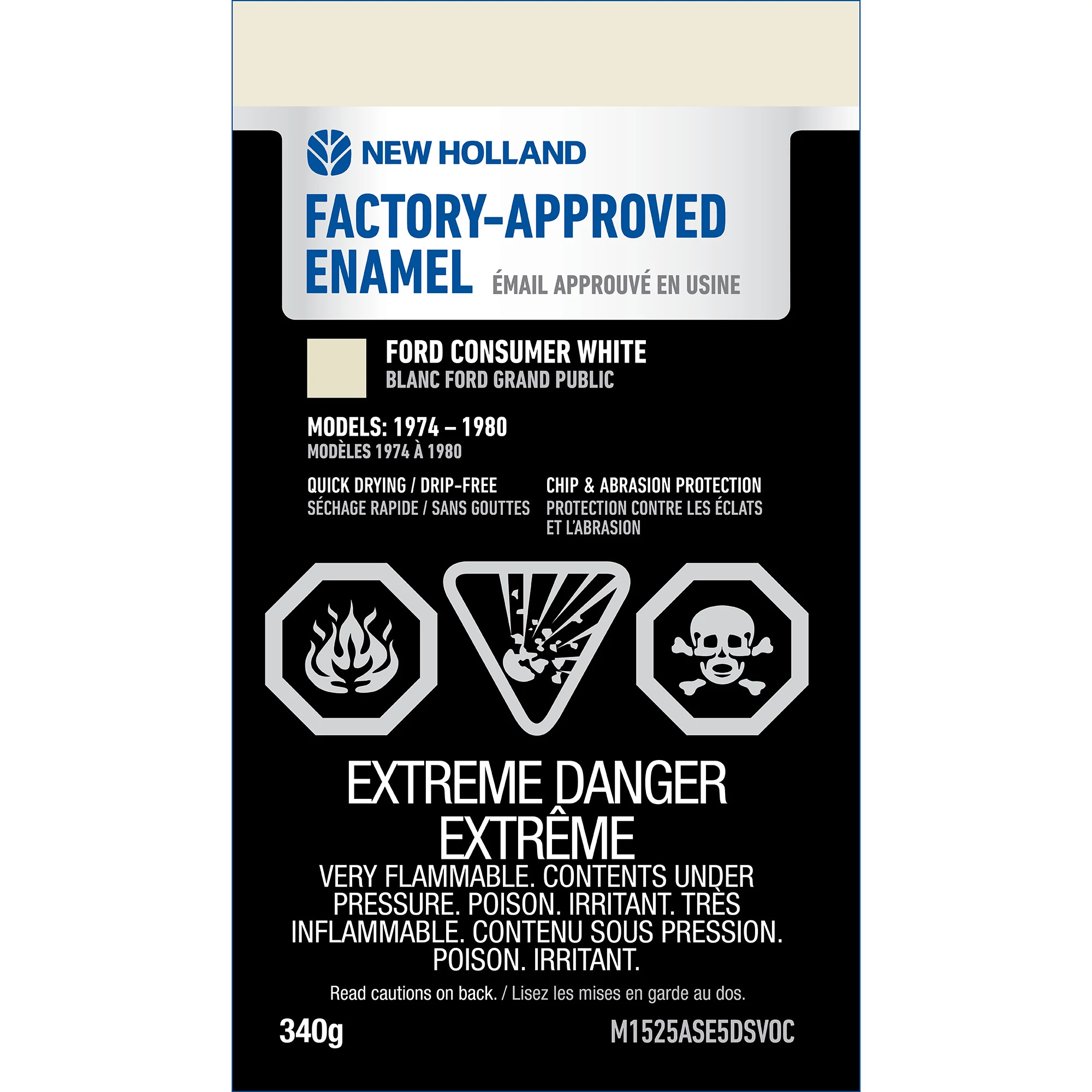 Consumer White Enamel Paint - Low VOC - 12 oz/340 g Spray Can | NEWHOLLANDCE | CA | EN