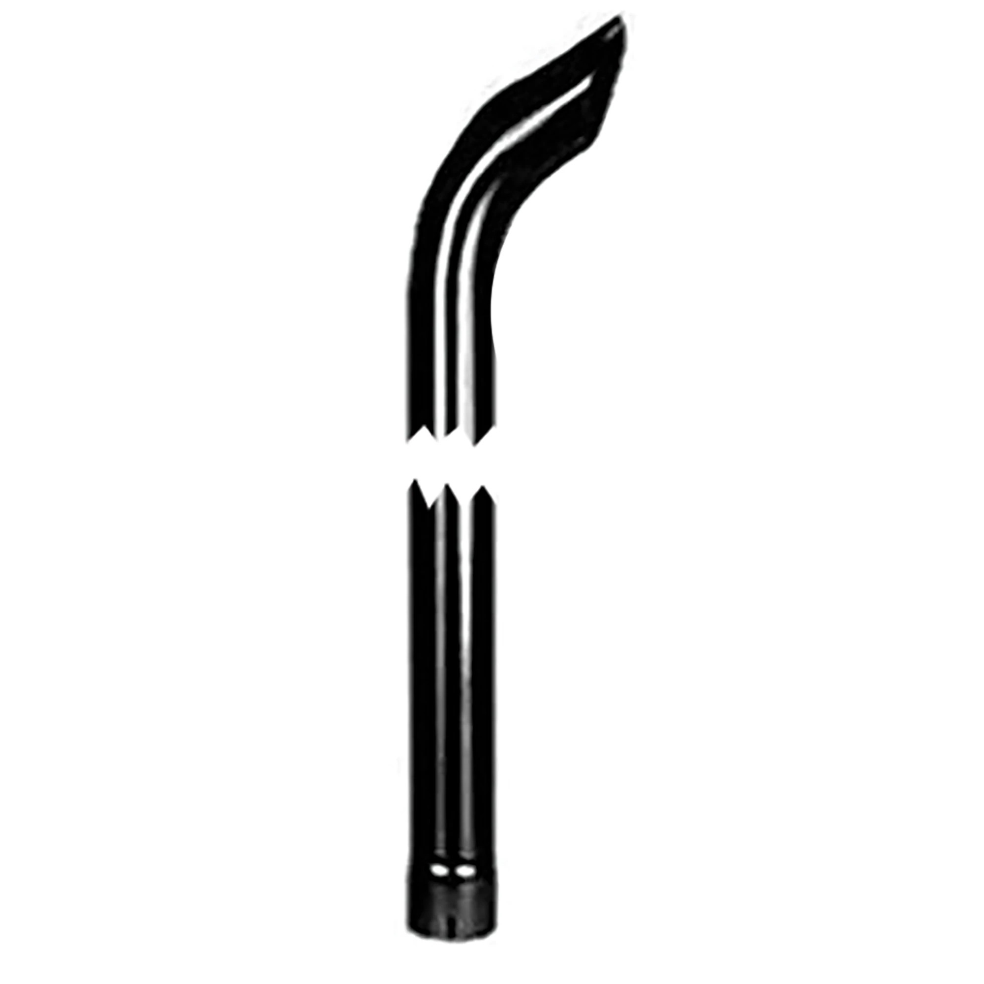 Curved Exhaust Stack - Black - 3 1/2