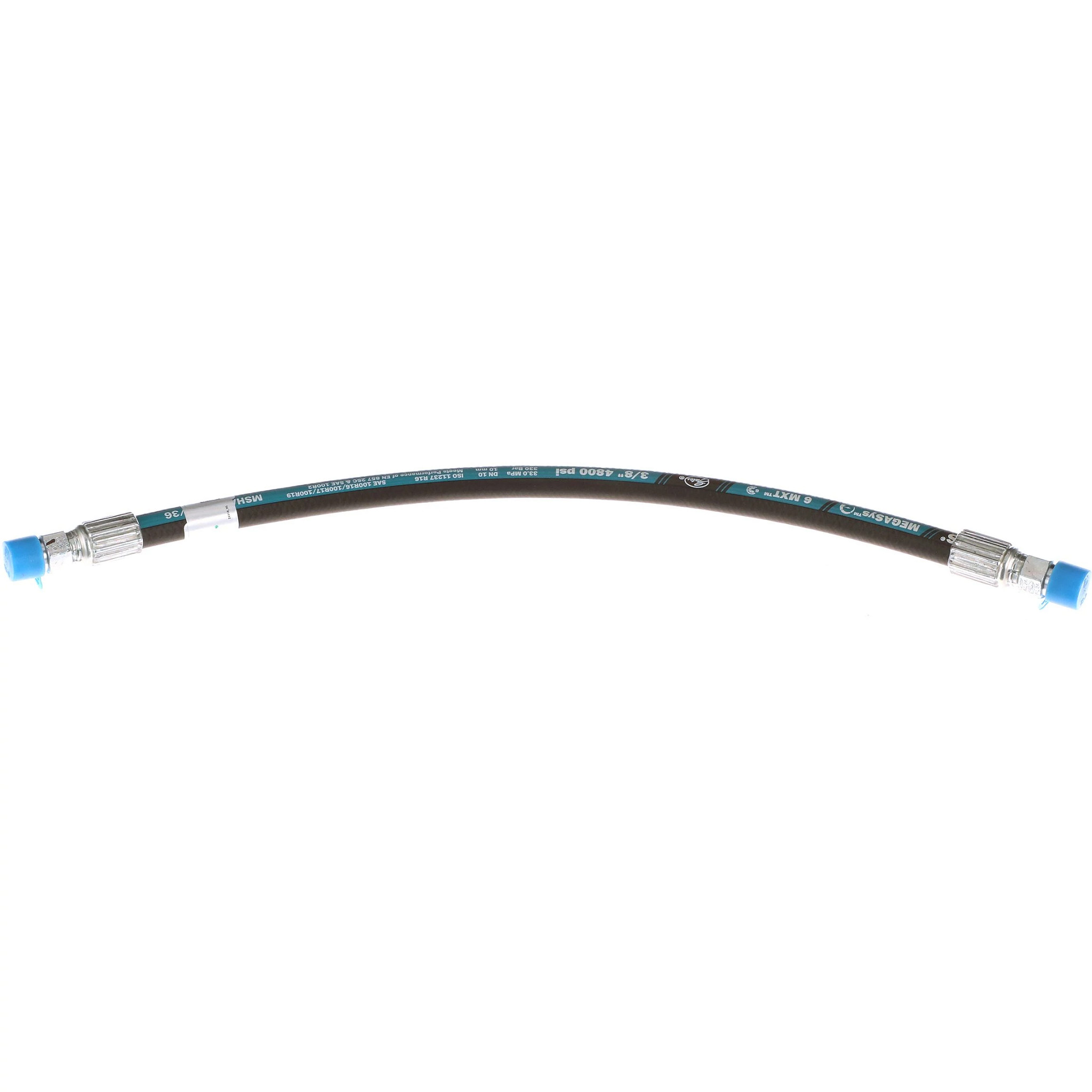 Boom Cylinder Hose - SAE 100R16 - 10 mm ID x 547 mm L