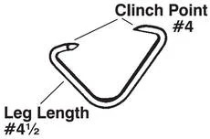 #4½-4 Rectangular High Tensile Clipper Hooks - 6.5