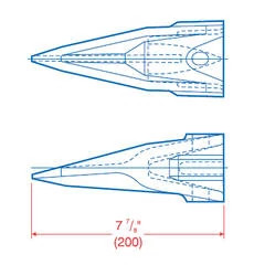 Hensley-Style Tiger Bucket Tooth | CASECE | US | EN