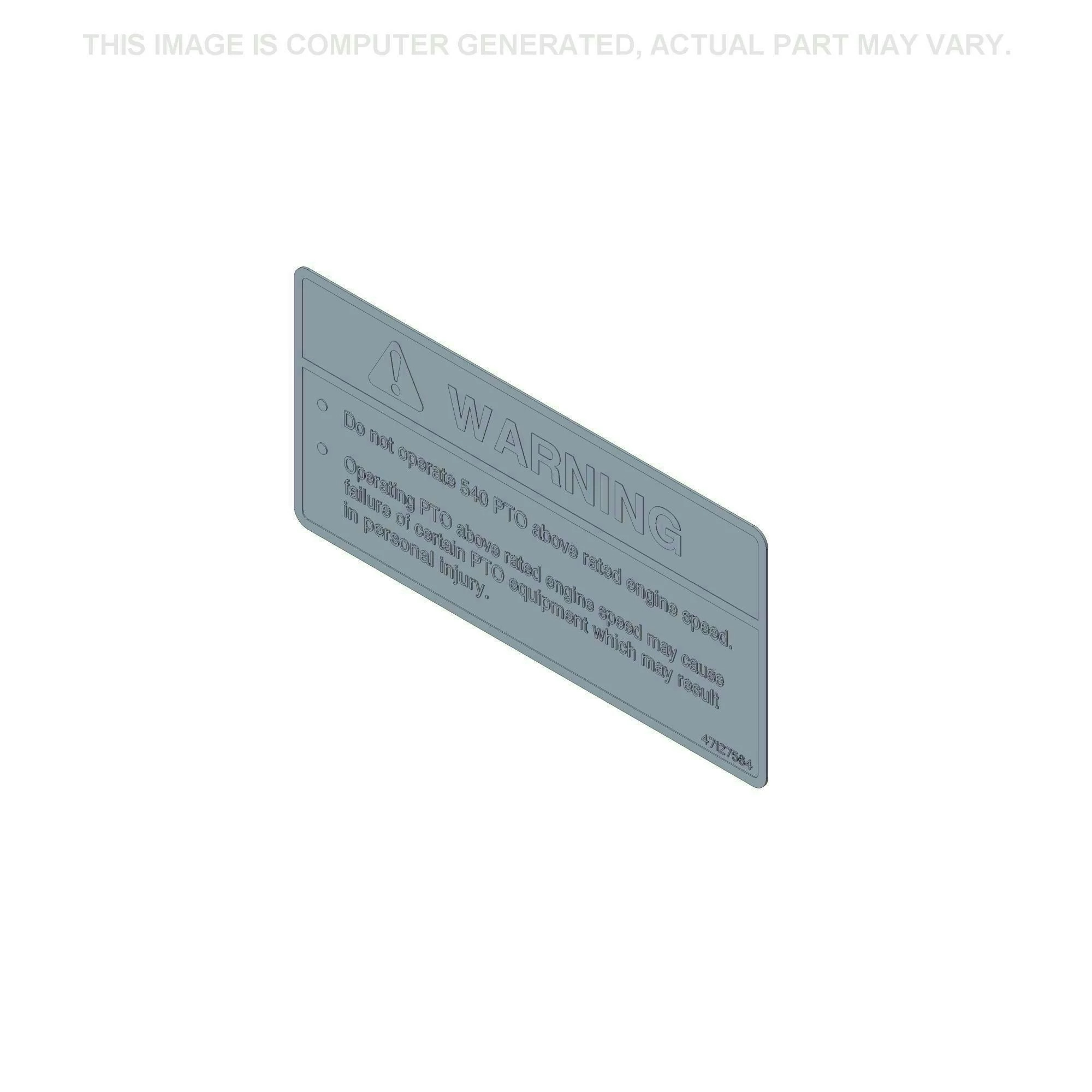 PTO Warning Decal | NEWHOLLANDAG | US | EN