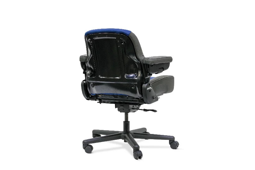 New Holland Office Chair - Blue Power Logo - Gray/Blue Leather | NEWHOLLANDAG | US | EN