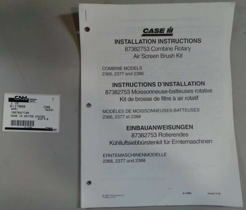 INSTRUCTION | CASEIH | US | EN