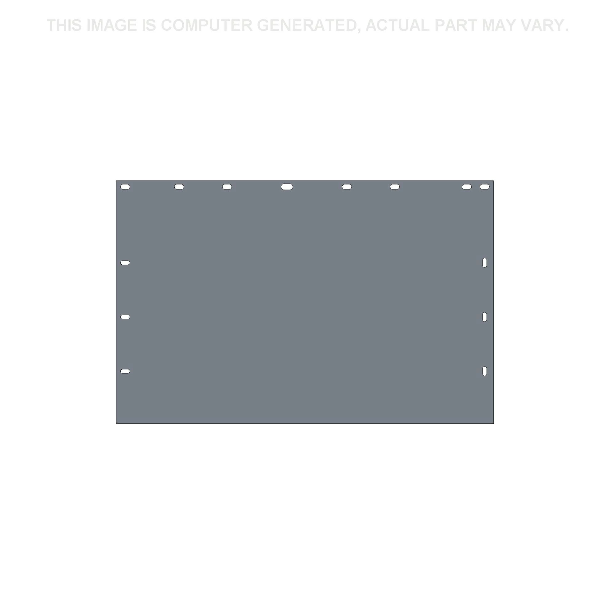 Placa da estrutura principal - 800 mm C x 515 mm L x 1,1 mm Esp