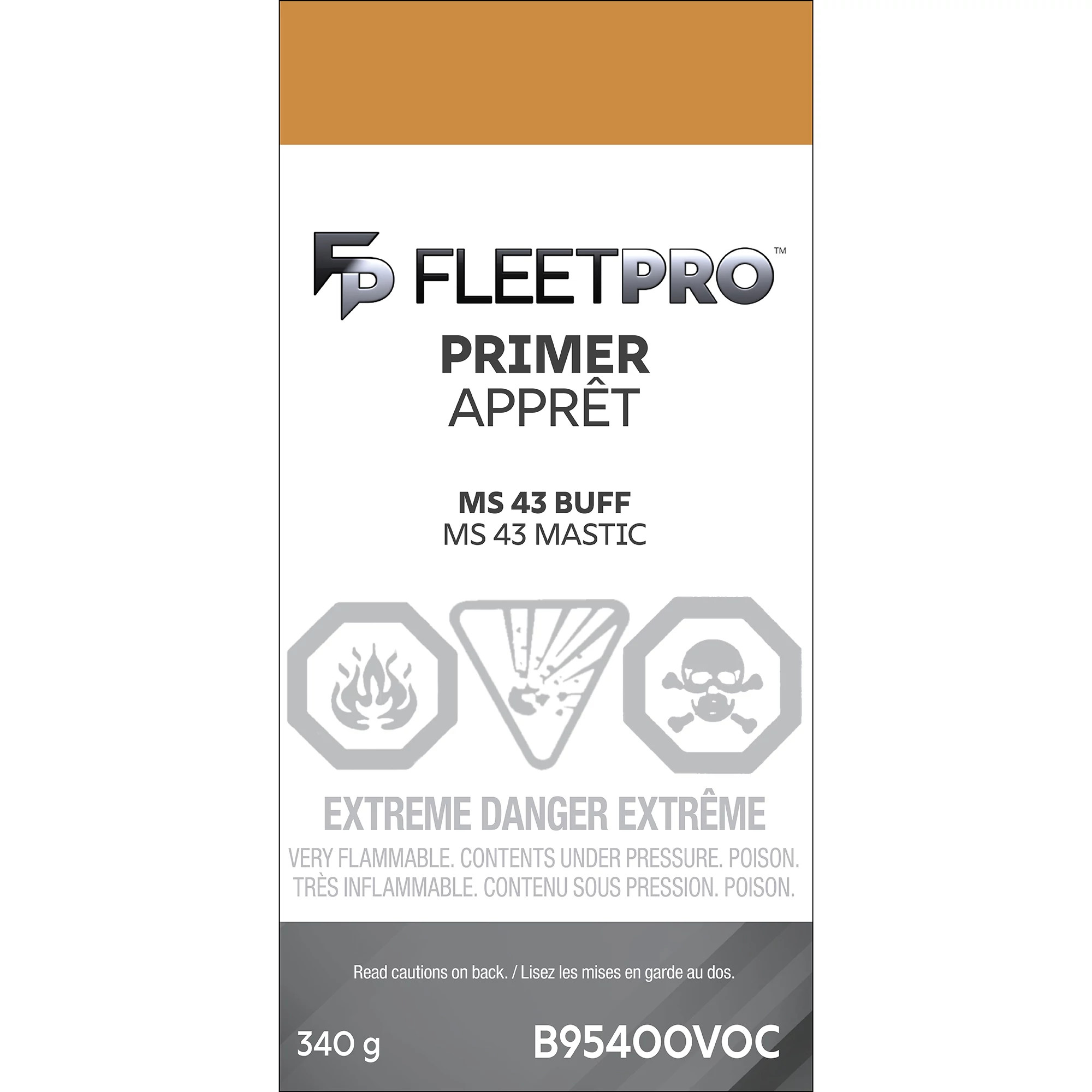 MS 43 Buff Primer - Low VOC - 12 oz/340 g Spray Can | CASECE | US | EN