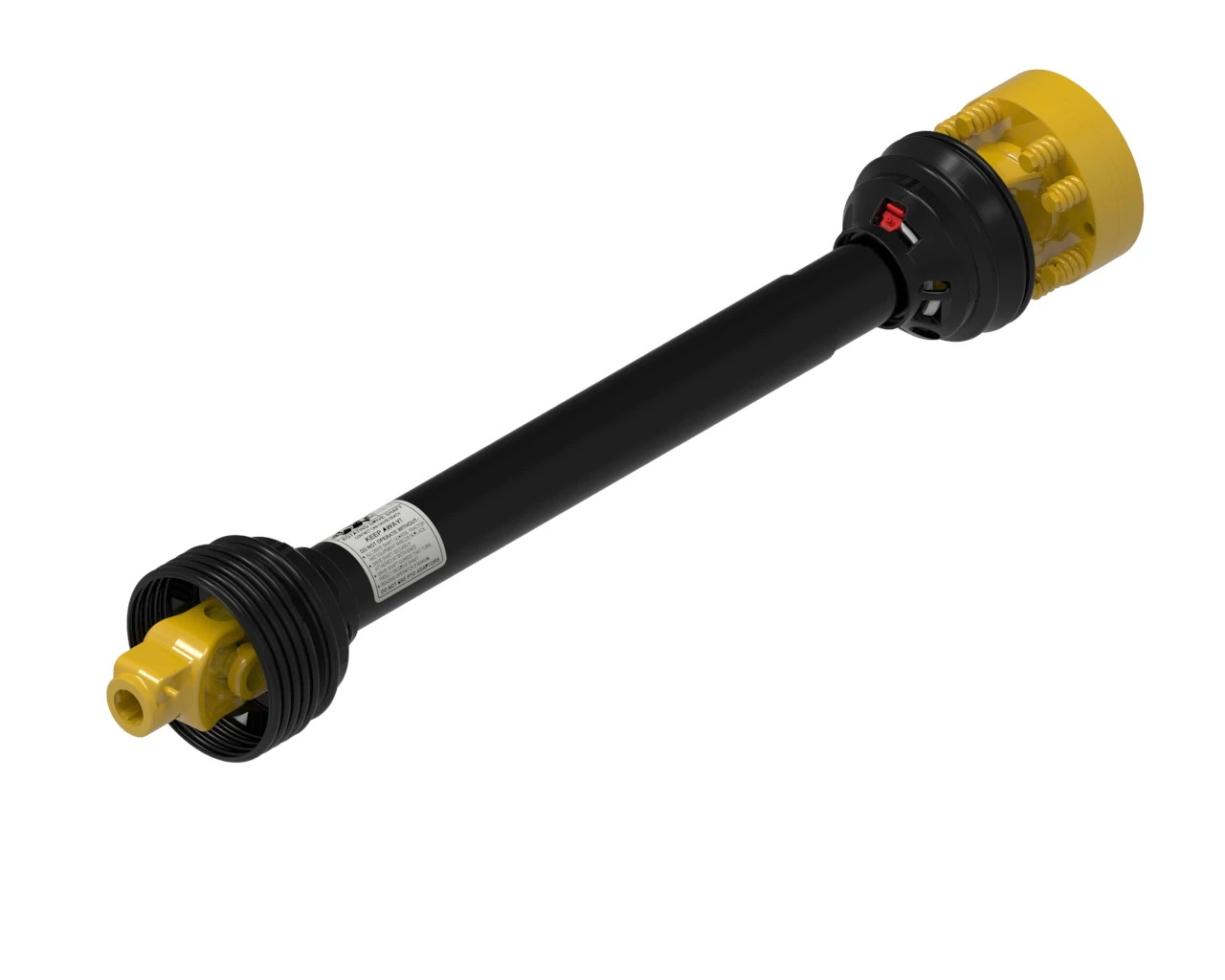 AB5 Series Profile PTO Drive Shaft - 1 3/8-6 Spline Bore Quick Disconnect Tractor Connection - 1 3/8-6 Spline Bore Clamp Implement Connection | CASECE | US | EN