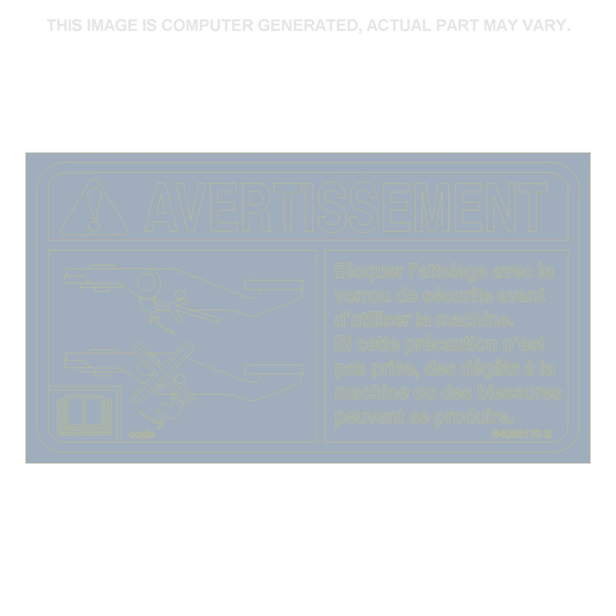 DECALCOMANIE ALARME | CASEIH | CA | FR