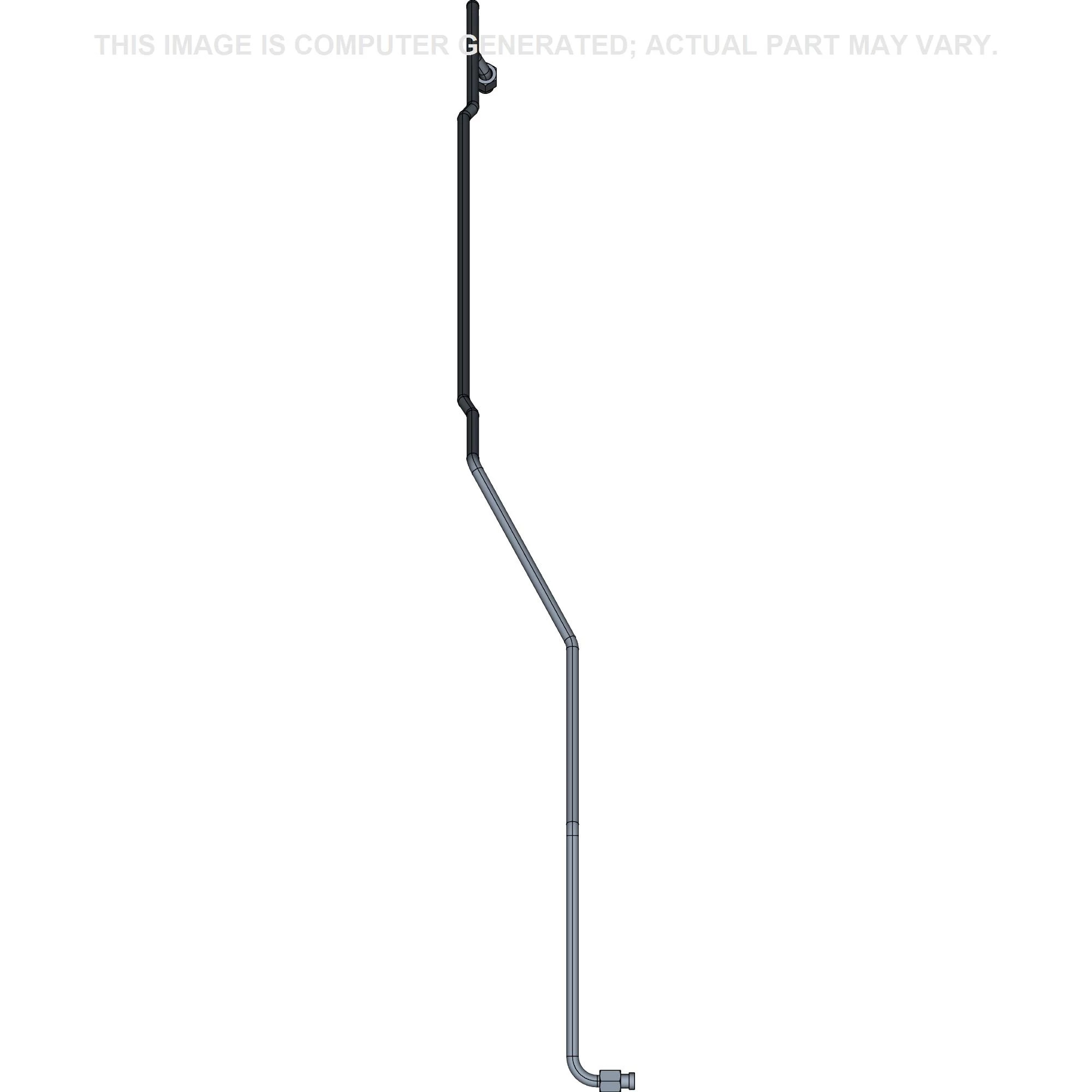 Bucket Tip Line Tube - Right-Hand Loader Arm