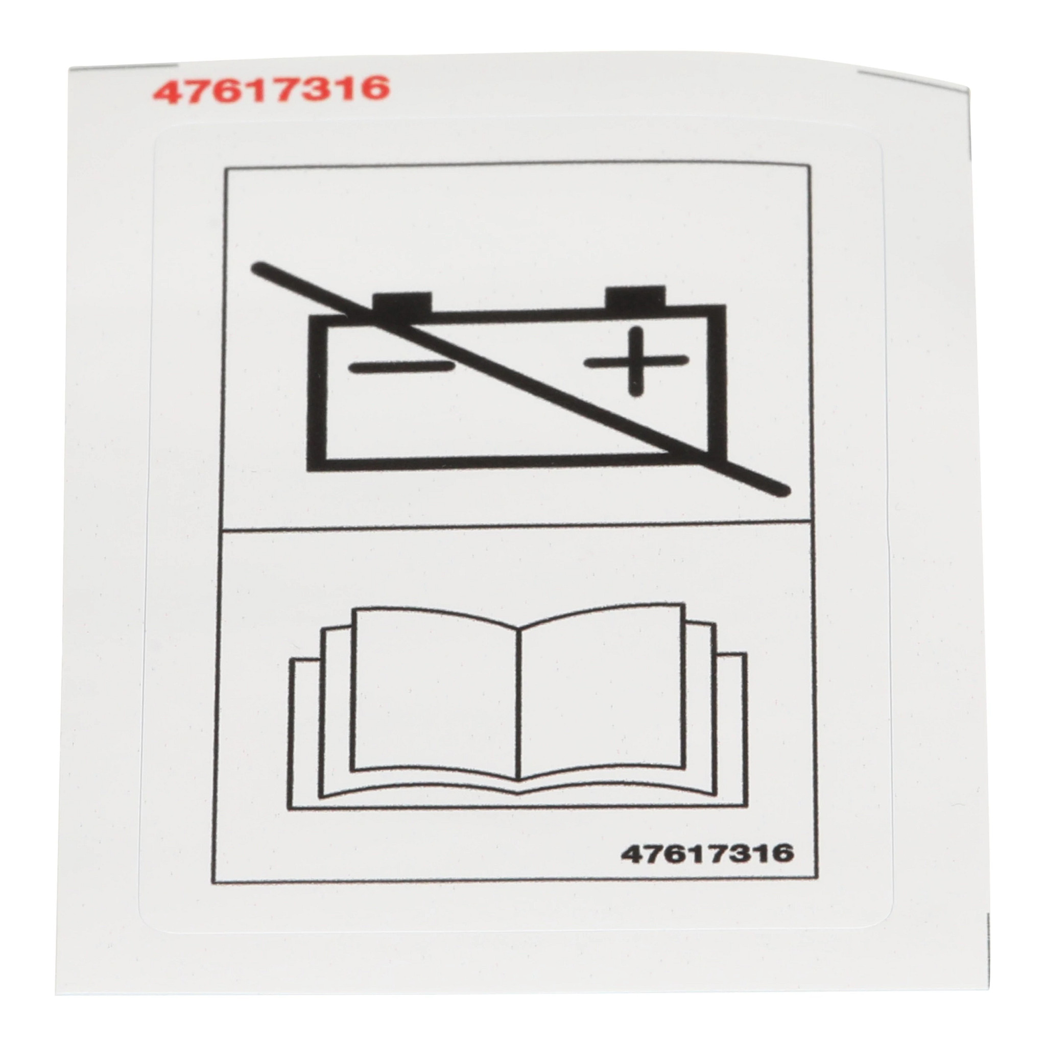 Battery Main Switch Decal