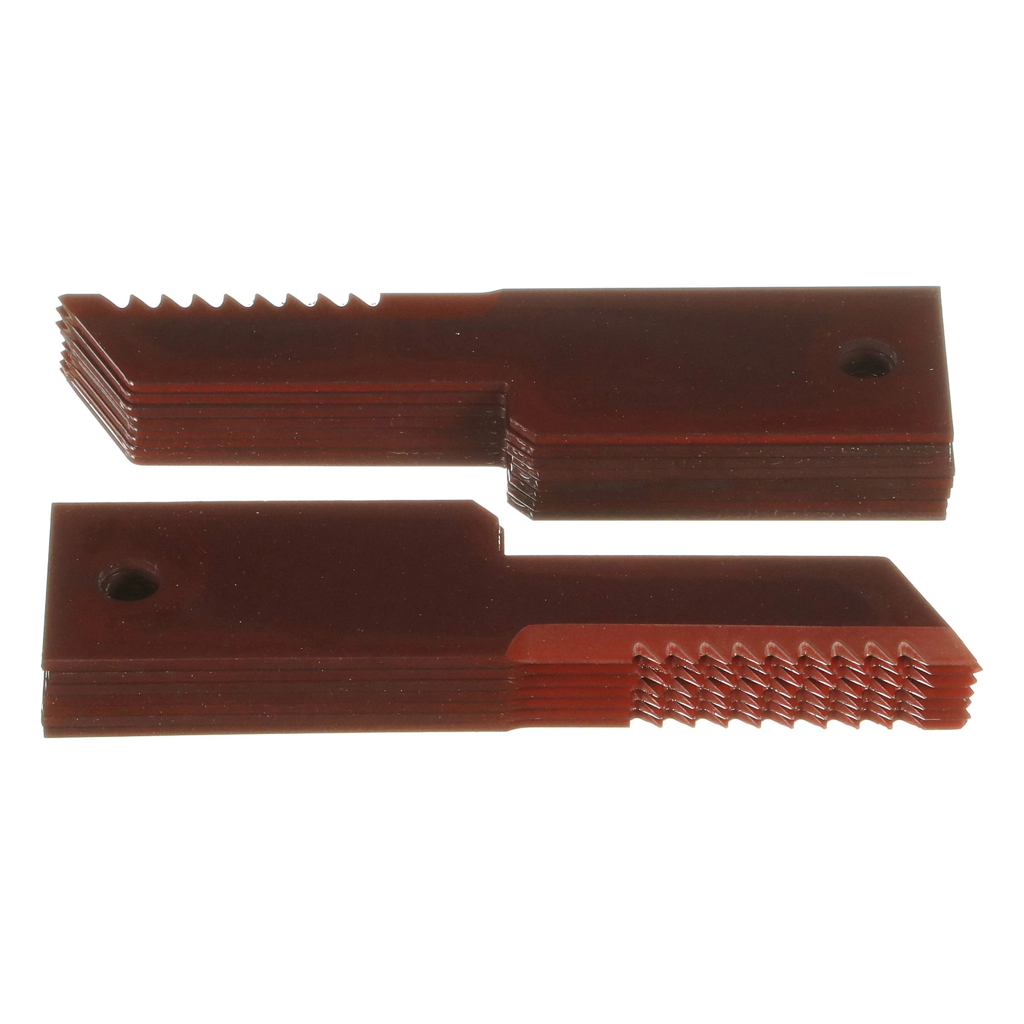 Faca do picador de palha - Estacionária - Serrilhada - 198,5 mm C x 50 mm L x 3 mm espessura